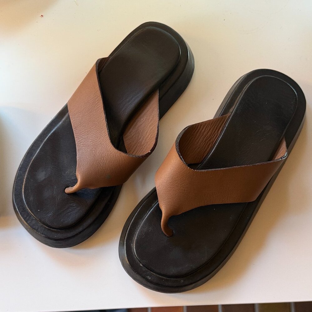 Bali Tailor Ellery Thong Sandals - Chocolate